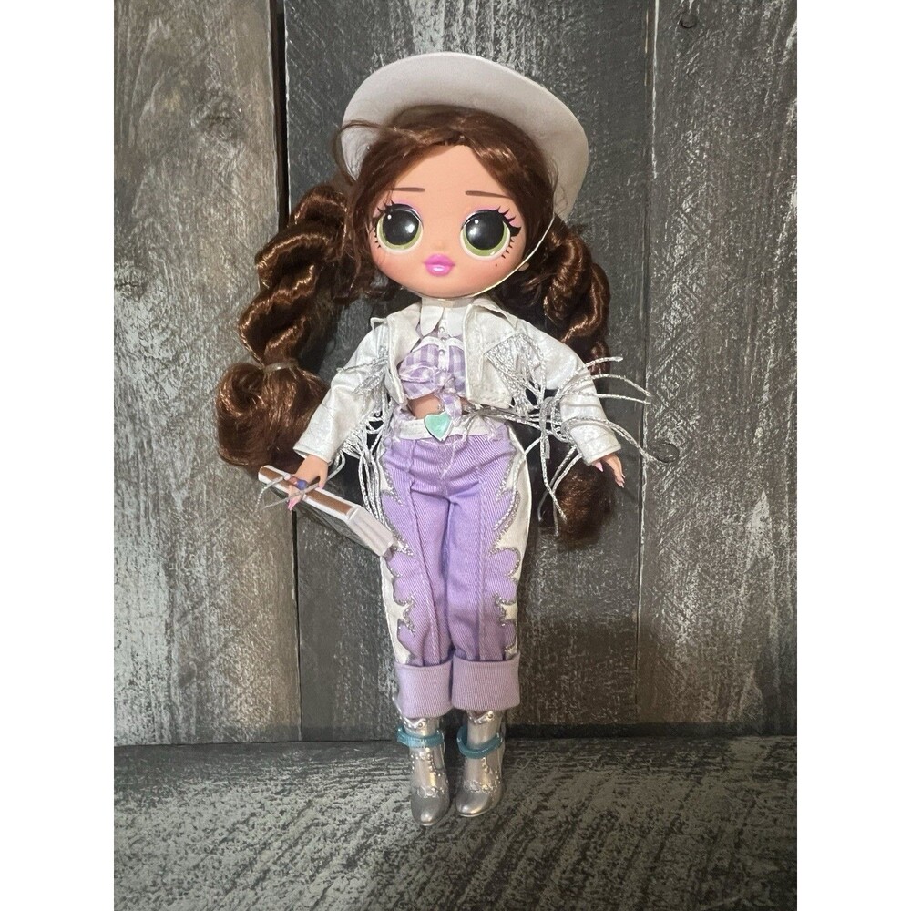 LOL Surprise Remix Lonestar Doll Purple Western Outfit Red Hair Green Eyes
